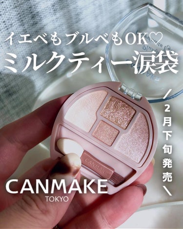 ＼CANMAKEさまから商品提供をいただきました！／
2月下旬発売♡キャンメイクから新色出るよ

こんばんは、mahoです☺️
トレンドメイクに欠かせない存在になっている涙袋！

昨年キャン