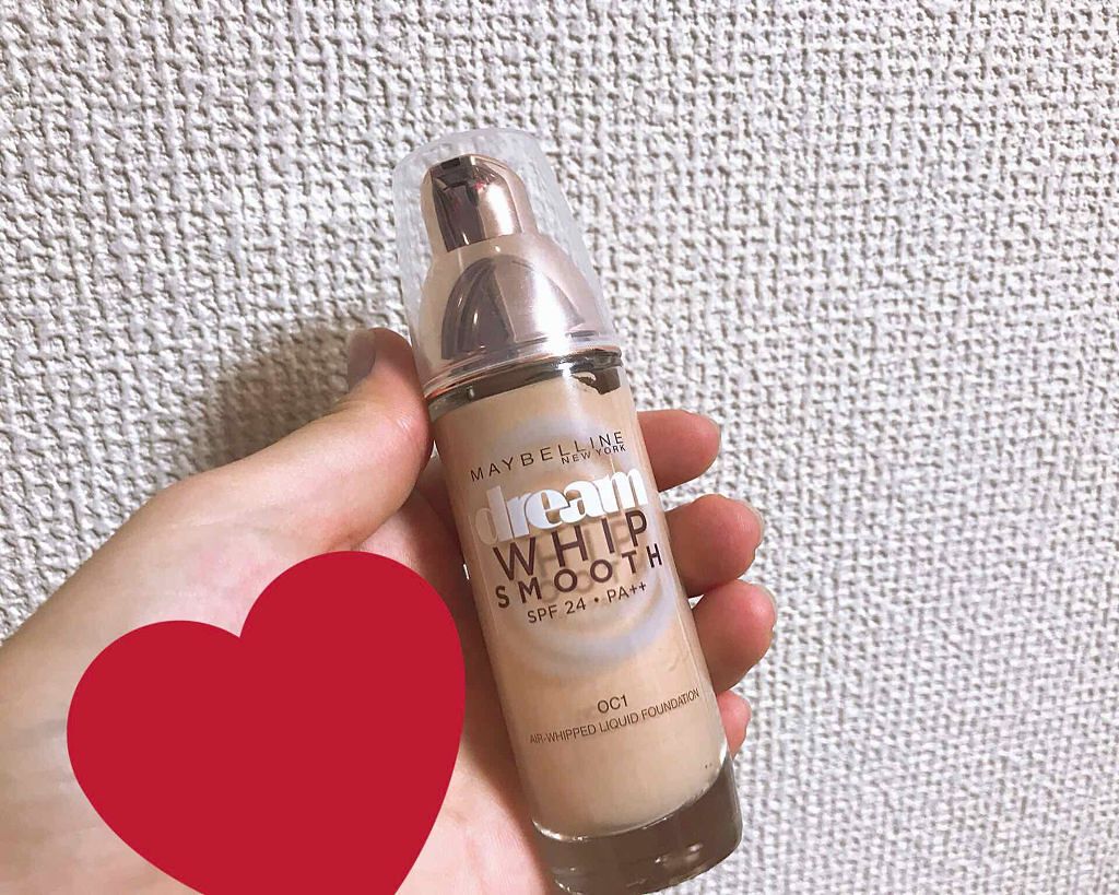 ドリームホイップ スムース リキッド/MAYBELLINE NEW YORK/リキッドファンデーションを使ったクチコミ(1枚目)