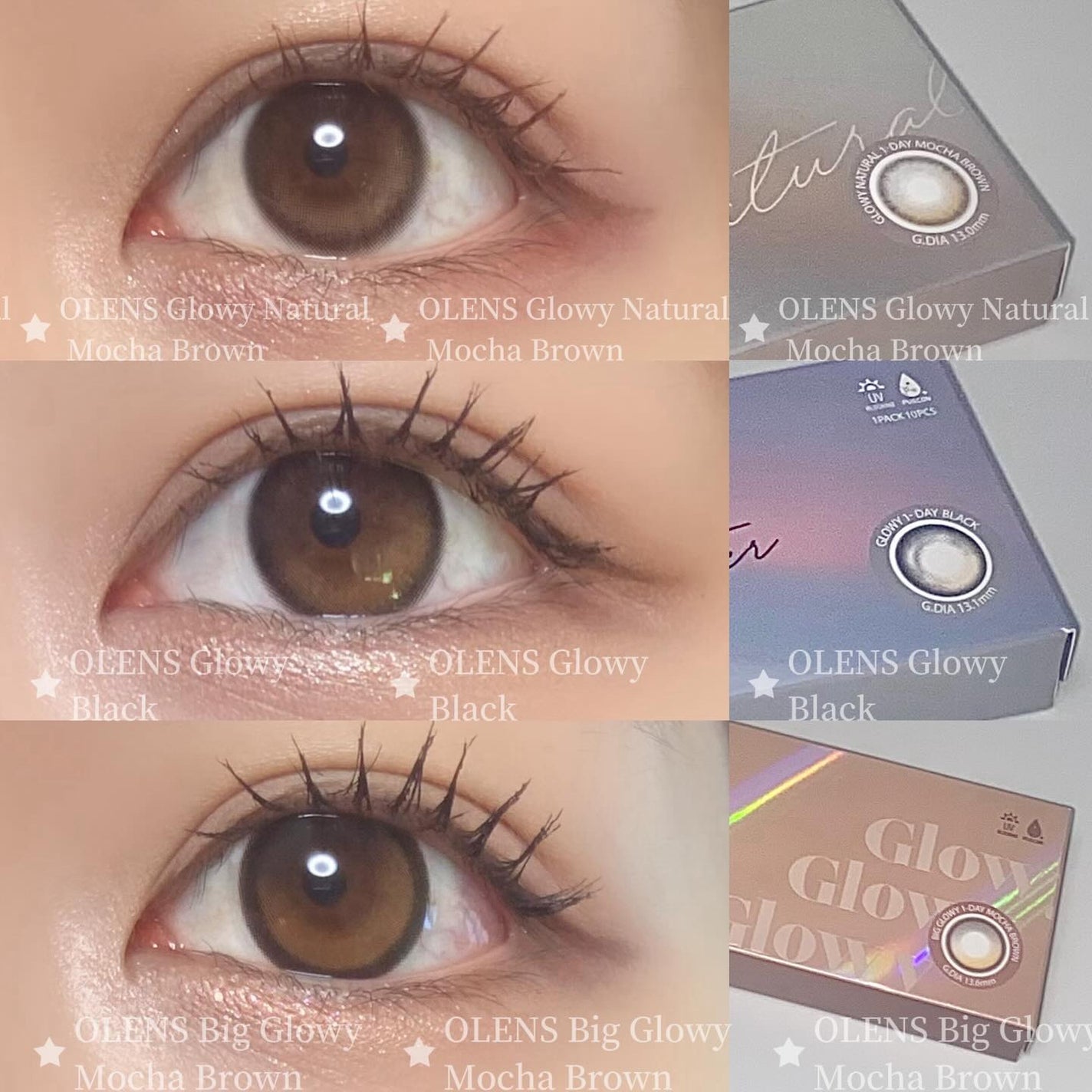 Glowy 1day/OLENS/ワンデー(1DAY)カラコンを使ったクチコミ(1枚目)