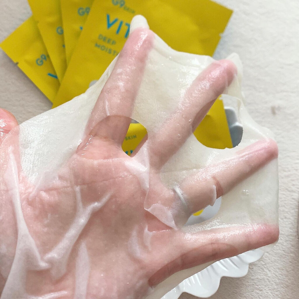 ビタプラス ディープモイスチャーマスク/G9SKIN/シートマスク・パックを使ったクチコミ（3枚目）