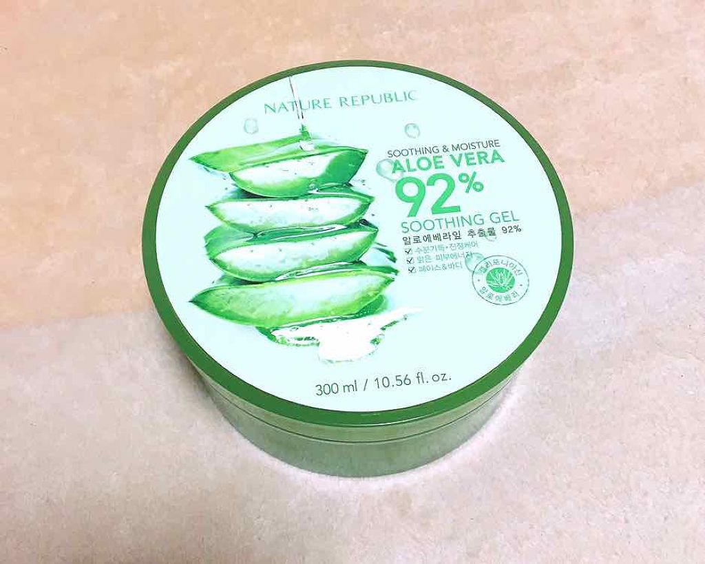 マイルド&モイスチャーアロエジェル/ネイチャーリパブリック/ボディローションを使ったクチコミ(1枚目)