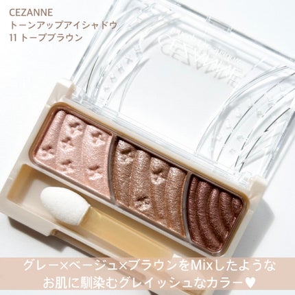 トーンアップアイシャドウ/CEZANNE/アイシャドウパレットを使ったクチコミ(3枚目)