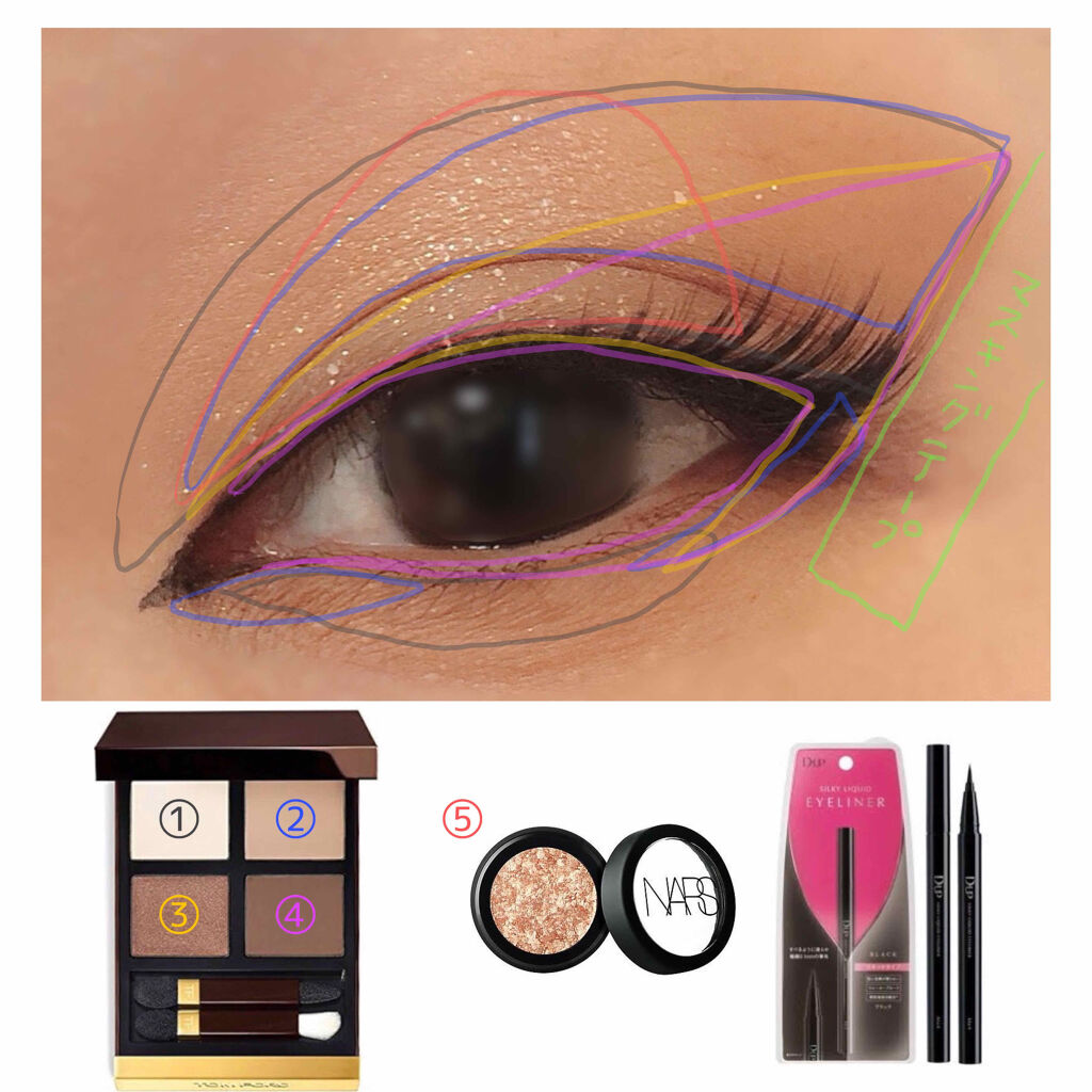 パワークローム ルースアイピグメント/NARS/ジェル・クリームアイシャドウを使ったクチコミ（2枚目）