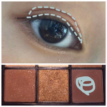 UR GLAM　BLOOMING EYE COLOR PALETTE/U R GLAM/アイシャドウパレットを使ったクチコミ（3枚目）