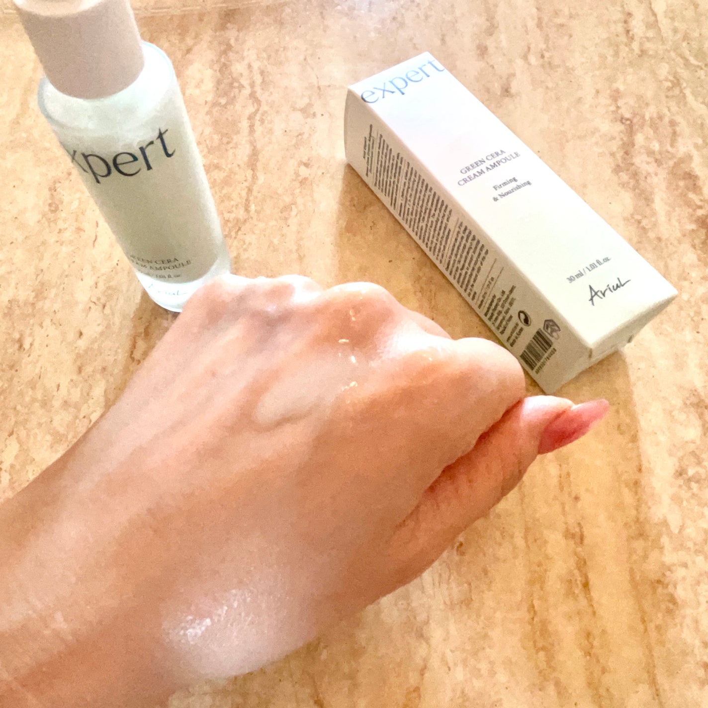 グリーンセラアンプルクリーム/Ariul/美容液を使ったクチコミ(3枚目)