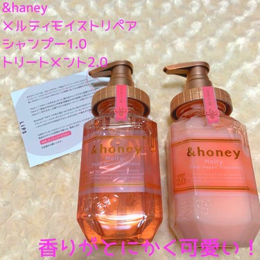 &honey Melty モイストリペア シャンプー1.0／モイストリペア ヘアトリートメント2.0/&honey/シャンプー・コンディショナーを使ったクチコミ（1枚目）