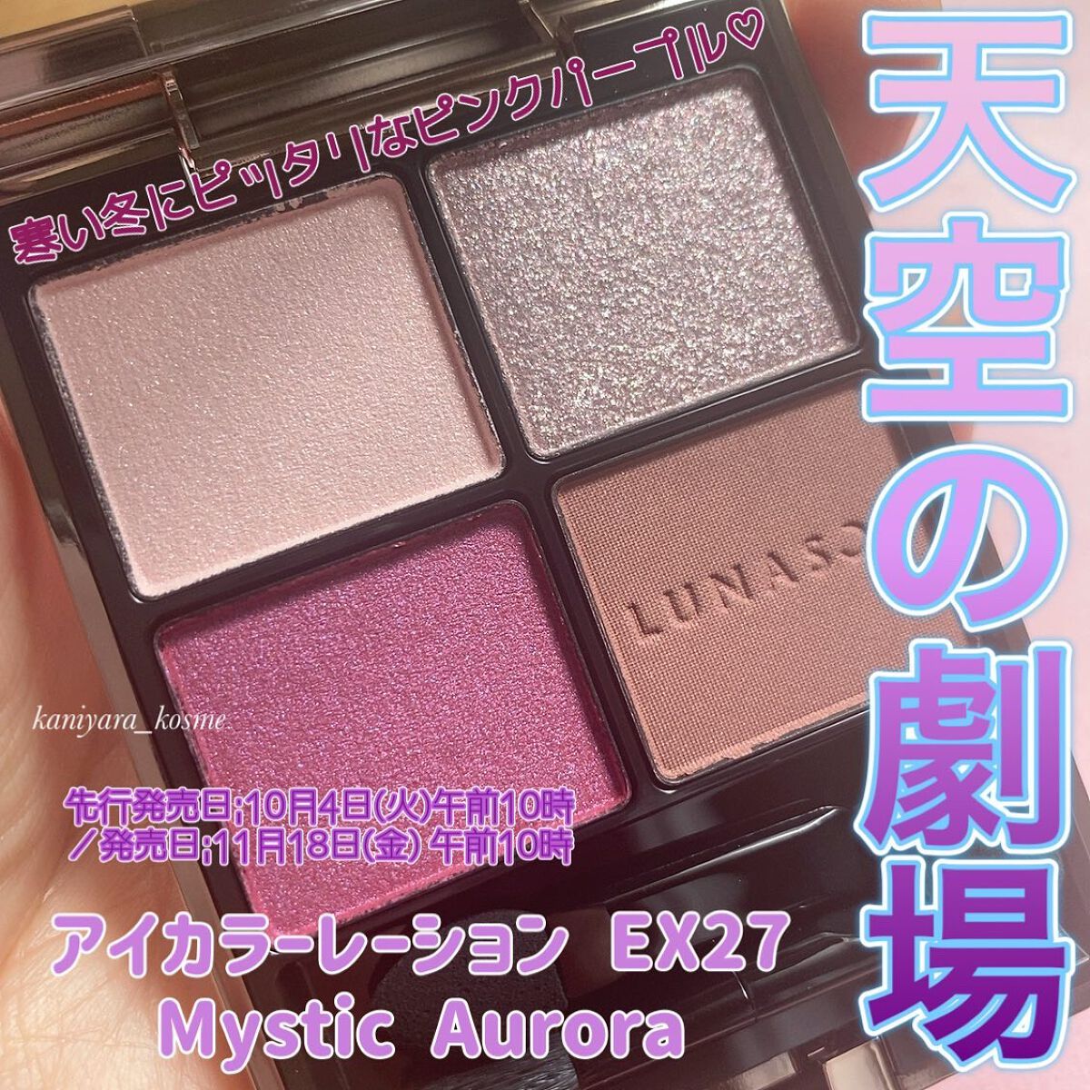 アイカラーレーション/LUNASOL/アイシャドウパレットを使ったクチコミ（1枚目）