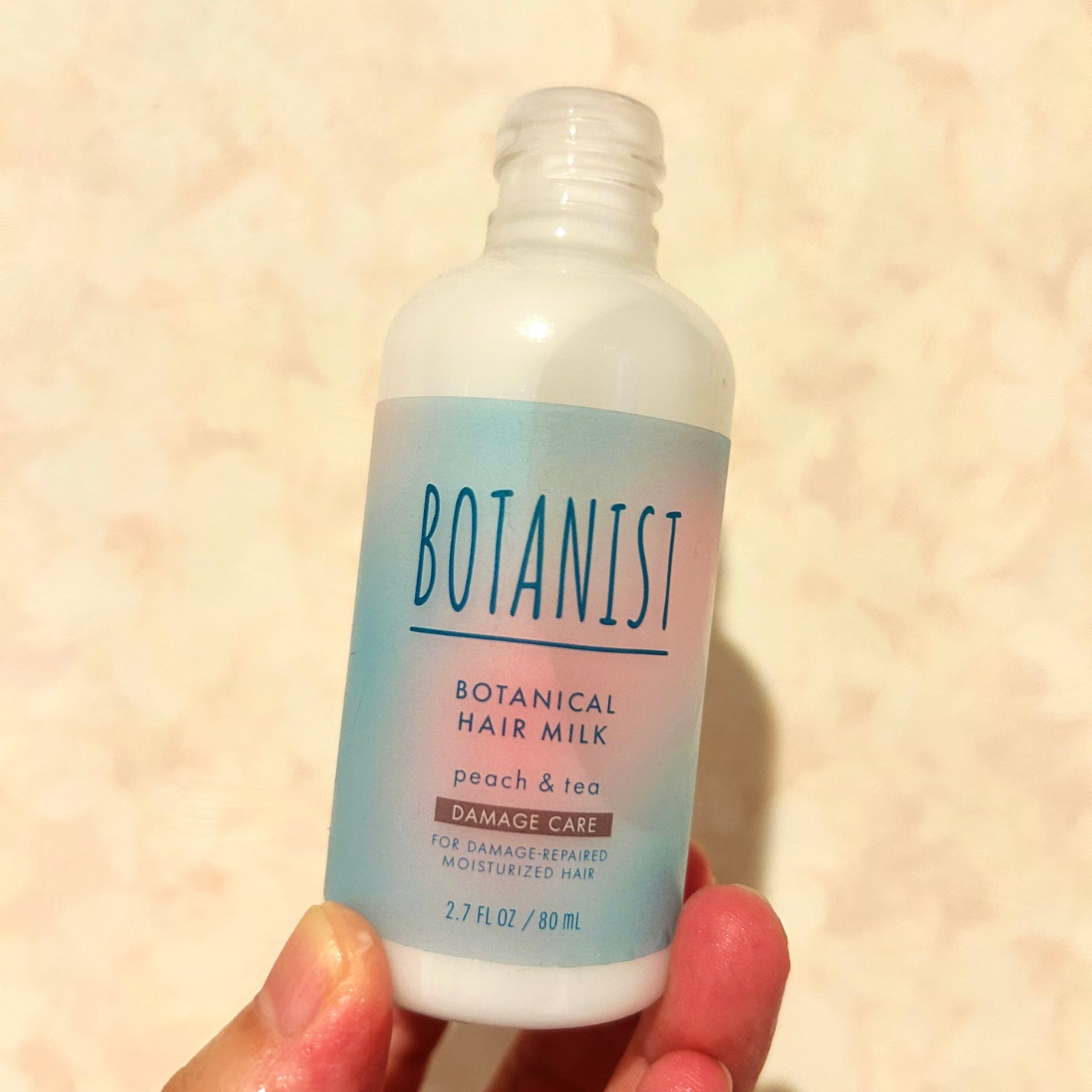ボタニカルヘアオイル アイスピーチティーの香り(ダメージケア)/BOTANIST/ヘアオイルを使ったクチコミ(1枚目)