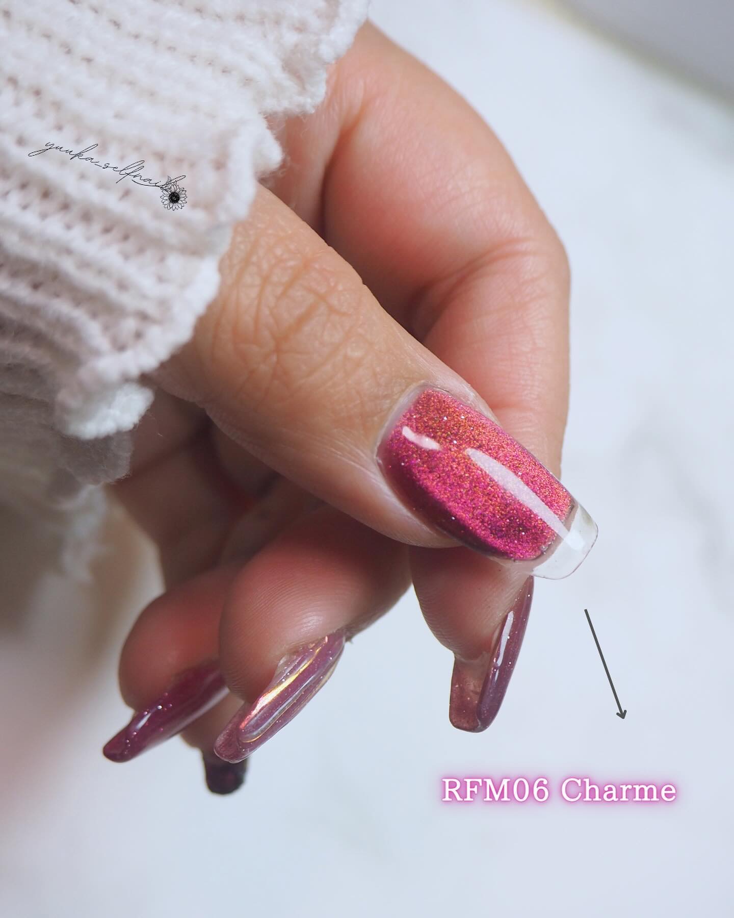 ロマンティックフラッシュマグ /IRIE/ジェルネイルを使ったクチコミ（3枚目）