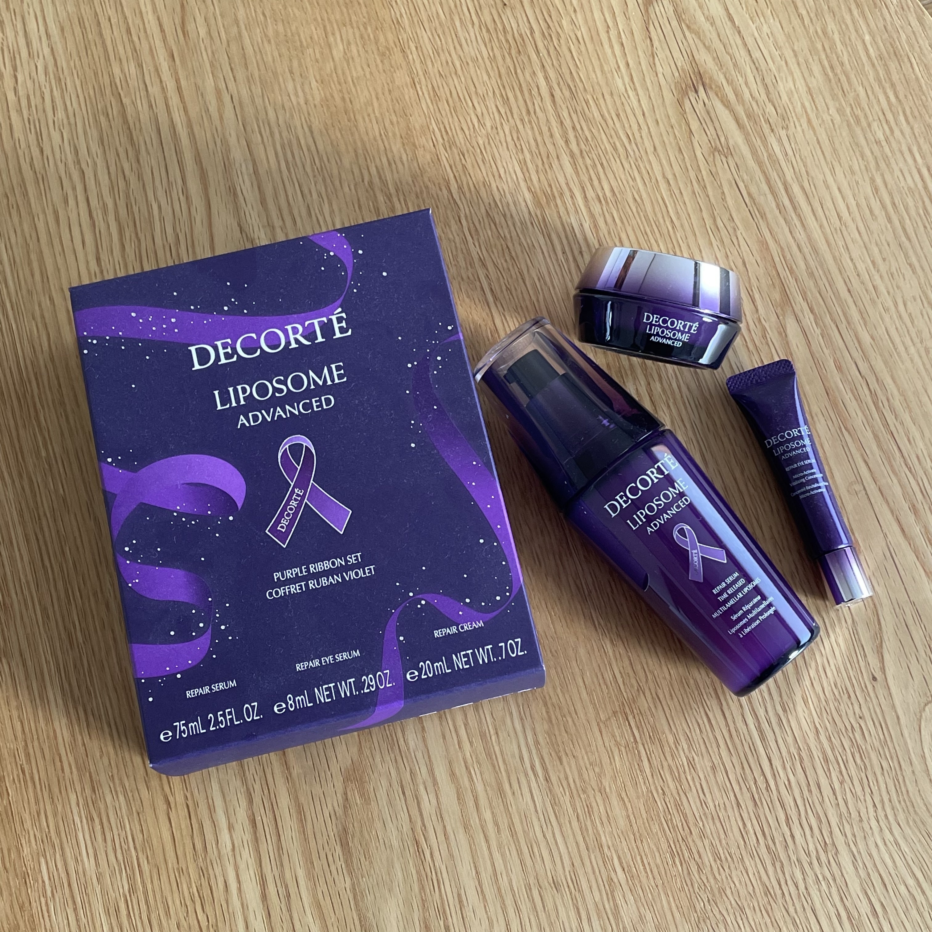 リポソーム アドバンスト パープルリボン セット/DECORTÉ/スキンケアキットを使ったクチコミ（1枚目）
