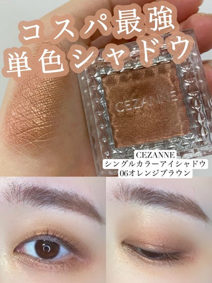 シングルカラーアイシャドウ/CEZANNE/単色アイシャドウを使ったクチコミ(1枚目)