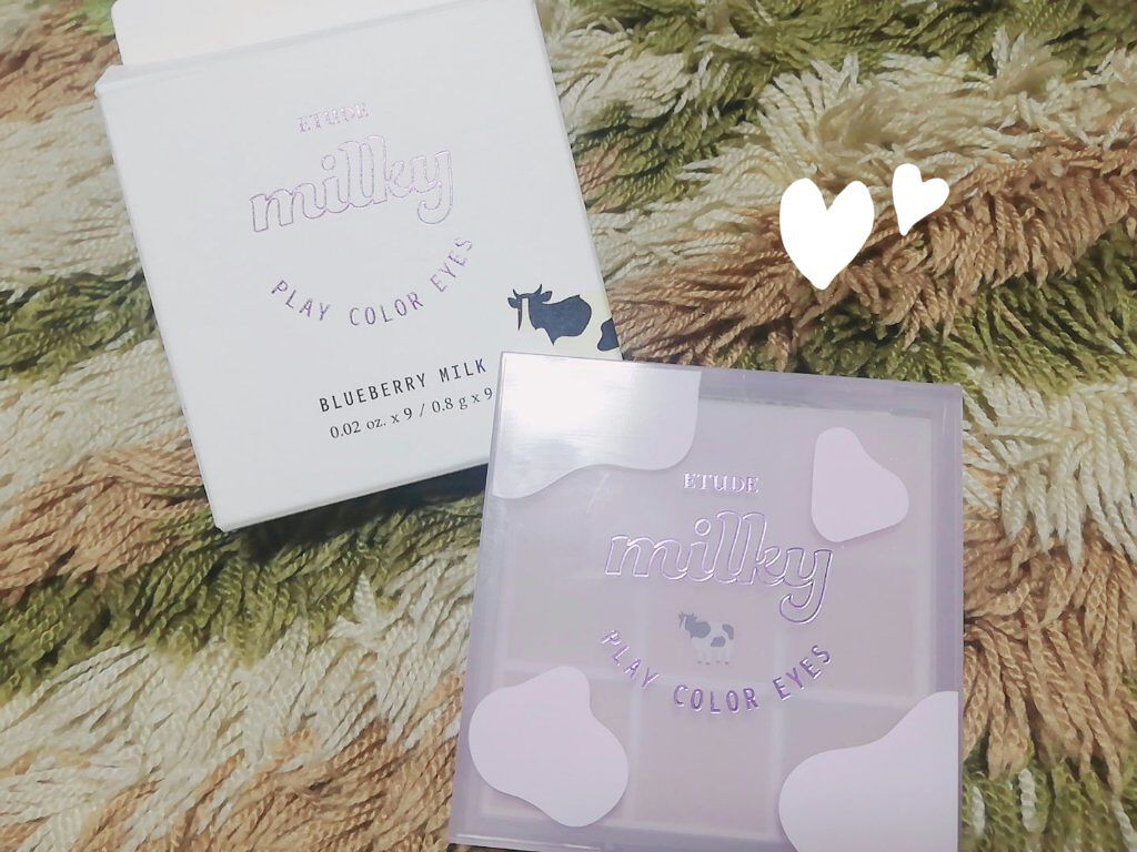 プレイカラーアイズ ≪ミルキーコレクション≫ ブルーベリーミルク/ETUDE/アイシャドウパレットを使ったクチコミ（1枚目）