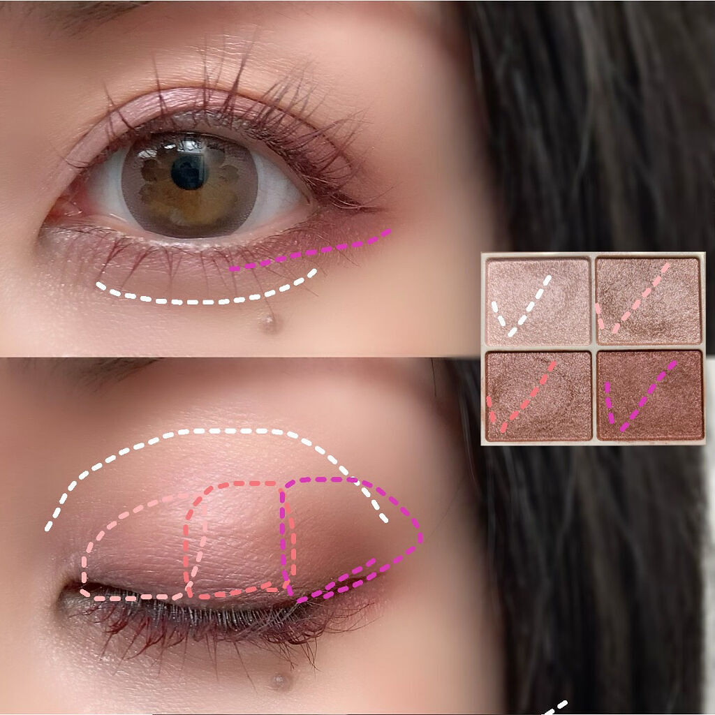 シルキースフレアイズ/キャンメイク/アイシャドウパレットを使ったクチコミ（3枚目）