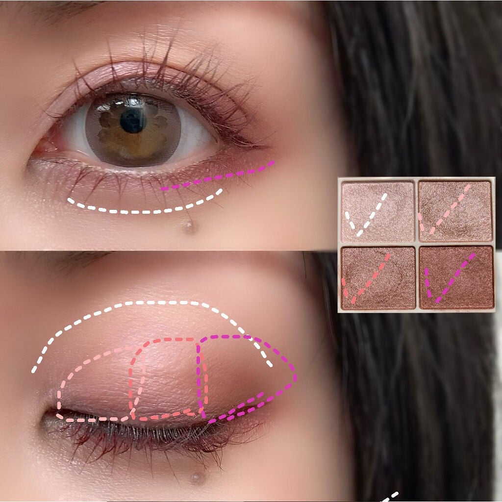 シルキースフレアイズ/キャンメイク/アイシャドウパレットを使ったクチコミ(3枚目)