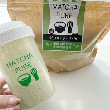 MATCHA PURE（プロテインパウダー）/ピュアパートナー/ドリンクを使ったクチコミ（4枚目）