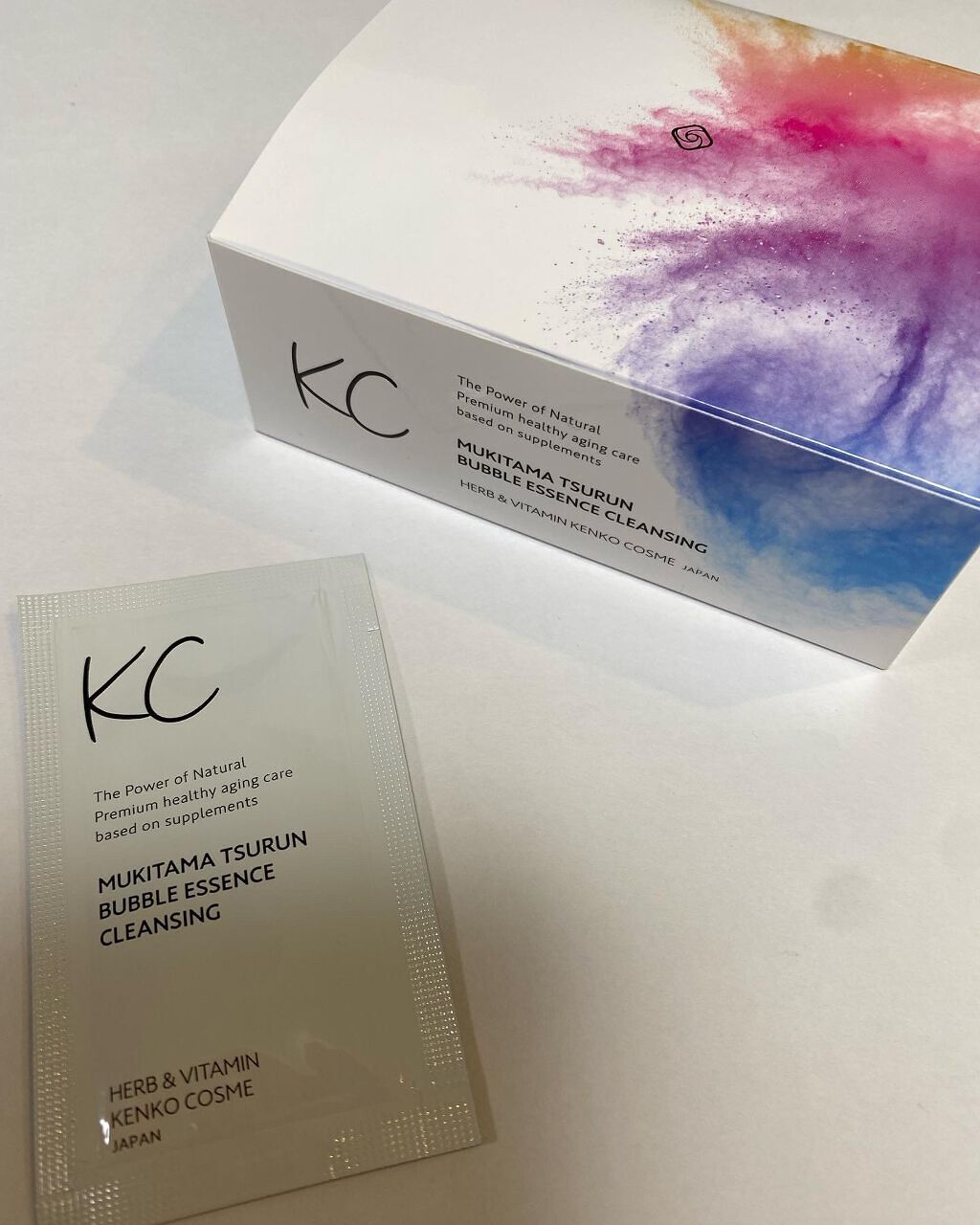 KC むきタマつるん 発泡美容液クレンジング/ハーブ健康本舗/クレンジングジェルを使ったクチコミ(1枚目)