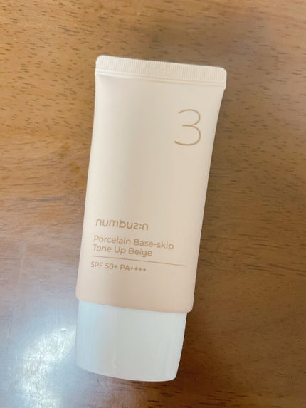 3番 ノーファンデ陶器肌トーンアップクリーム/numbuzin/化粧下地を使ったクチコミ(1枚目)