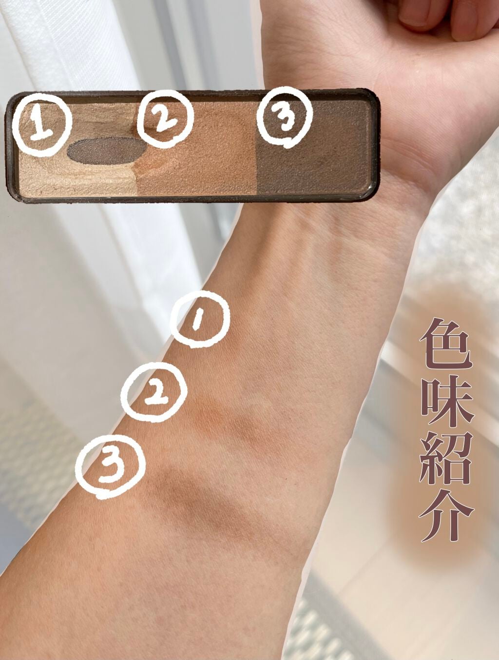 ノーズ&アイブロウパウダー/CEZANNE/パウダーアイブロウを使ったクチコミ(2枚目)