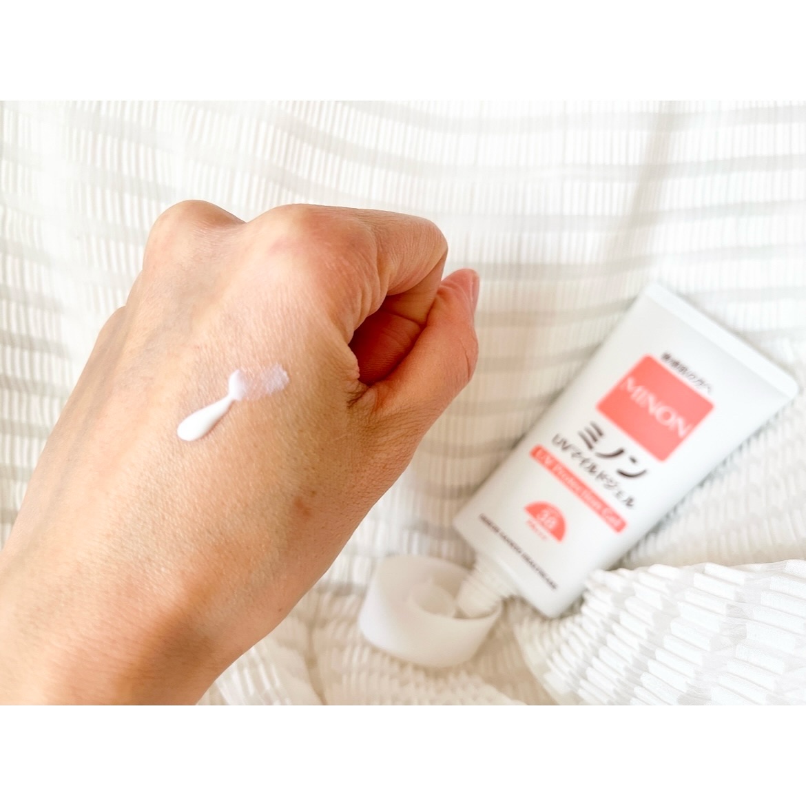 ミノンUVマイルドジェル/ミノン/日焼け止めジェルを使ったクチコミ（2枚目）