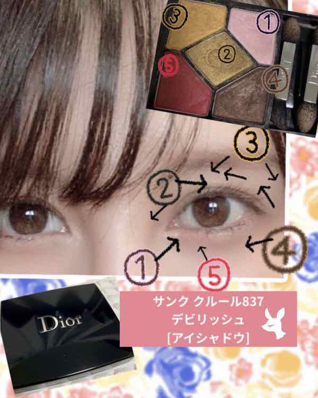 サンク クルール <ディオール アン ディアブル> ニュールック フォール 2018 (限定品)/Dior/アイシャドウパレットを使ったクチコミ（1枚目）