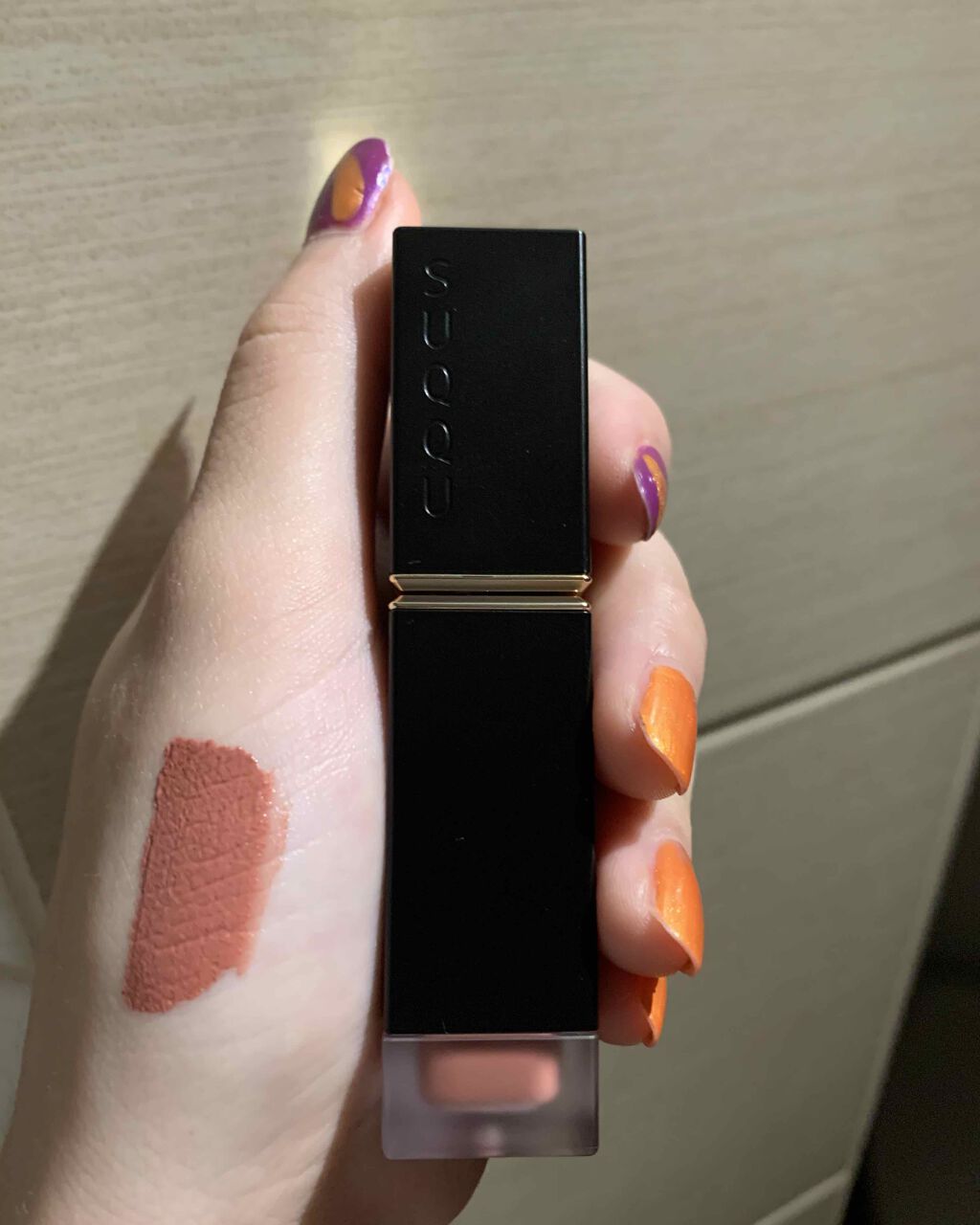 コンフォート リップ フルイド フォグ 103 桃留 -MOMODOME [EC限定発売]/SUQQU/口紅を使ったクチコミ（1枚目）