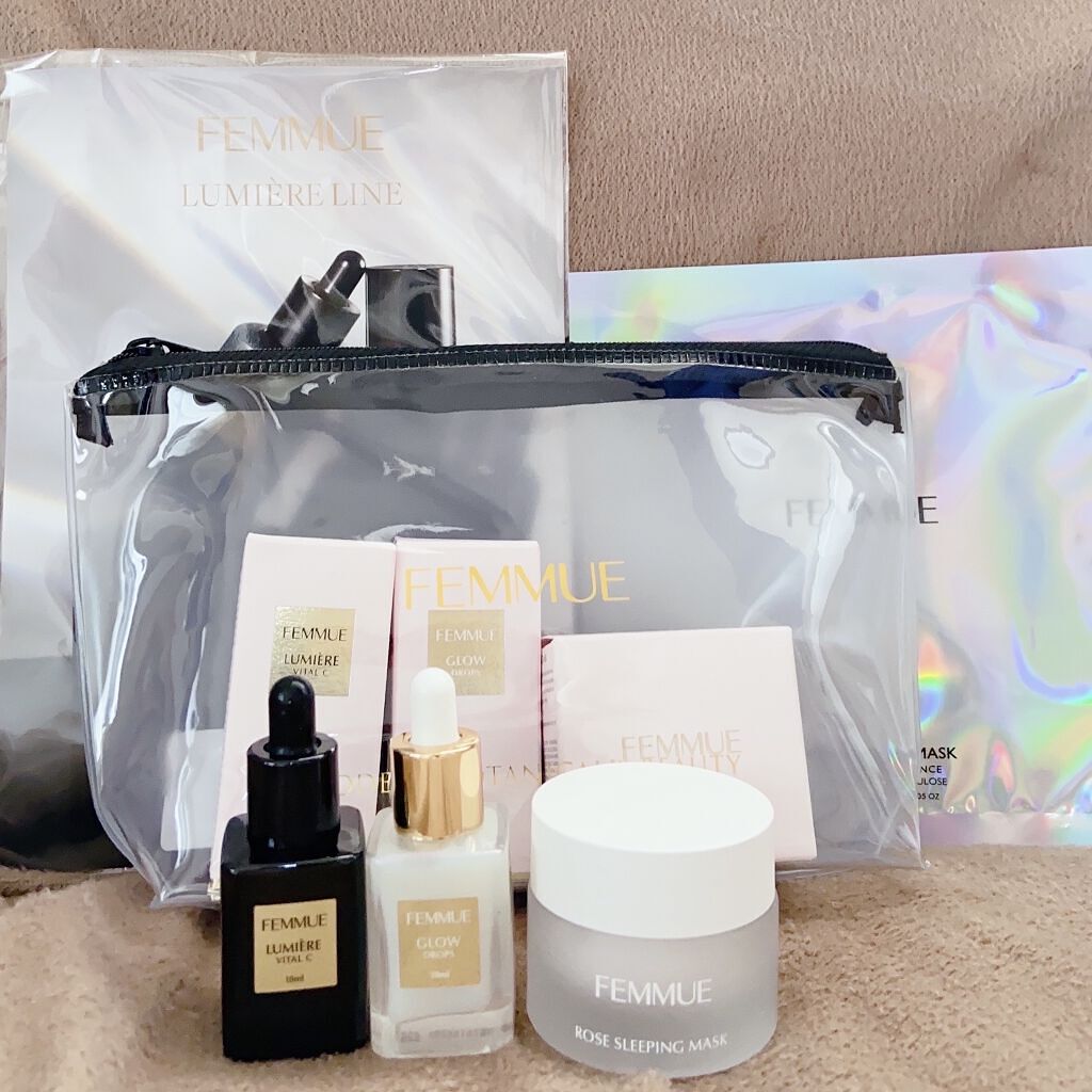 ドリームグロウマスク RR（透明感・キメ）/FEMMUE/シートマスク・パックを使ったクチコミ（1枚目）