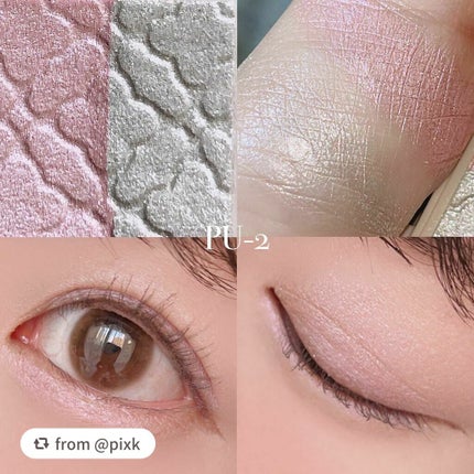 リシェ ダズリング デュオ アイズ/Visée/アイシャドウパレットを使ったクチコミ(7枚目)