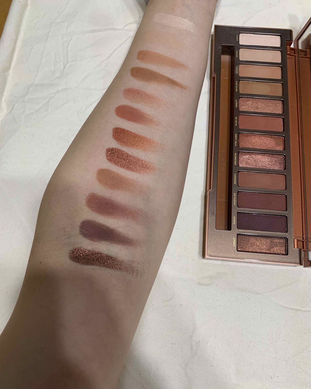 NAKED HEAT/アーバンディケイ/アイシャドウパレットを使ったクチコミ（1枚目）