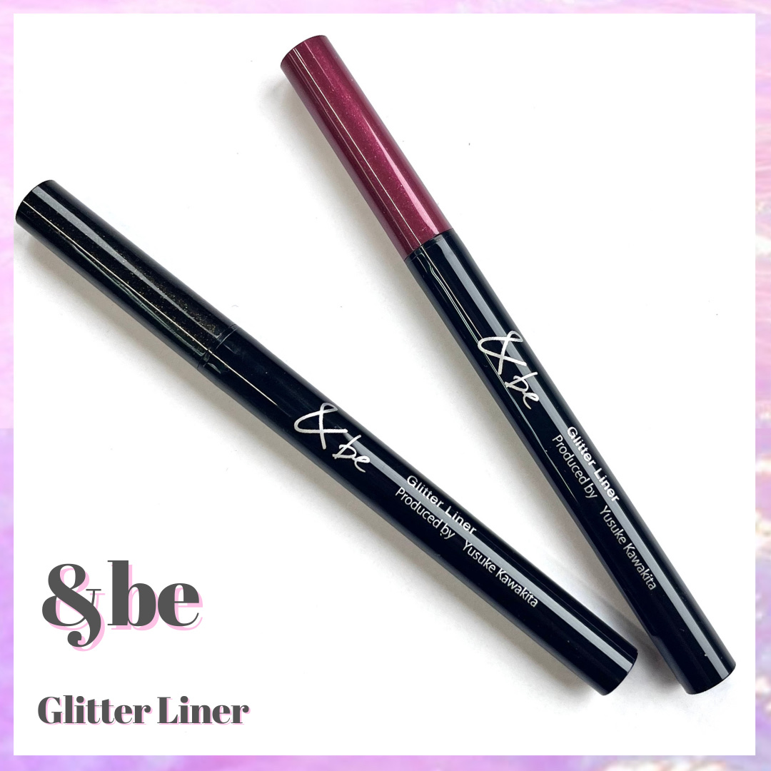 グリッター ライナー ルビーグリッター/＆be/リキッドアイライナーを使ったクチコミ（1枚目）