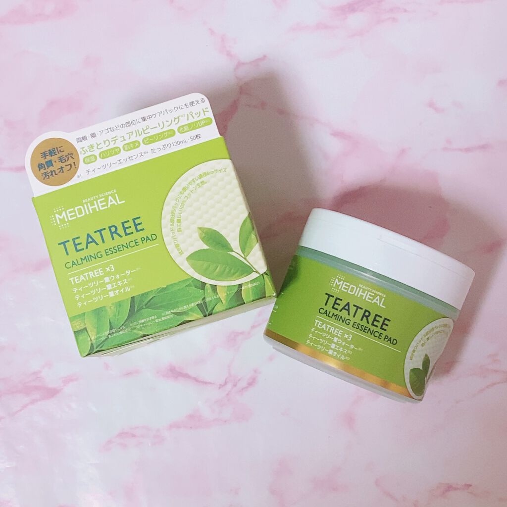 ティーツリーカーミングエッセンスパッド/MEDIHEAL/トナーパッドを使ったクチコミ(1枚目)