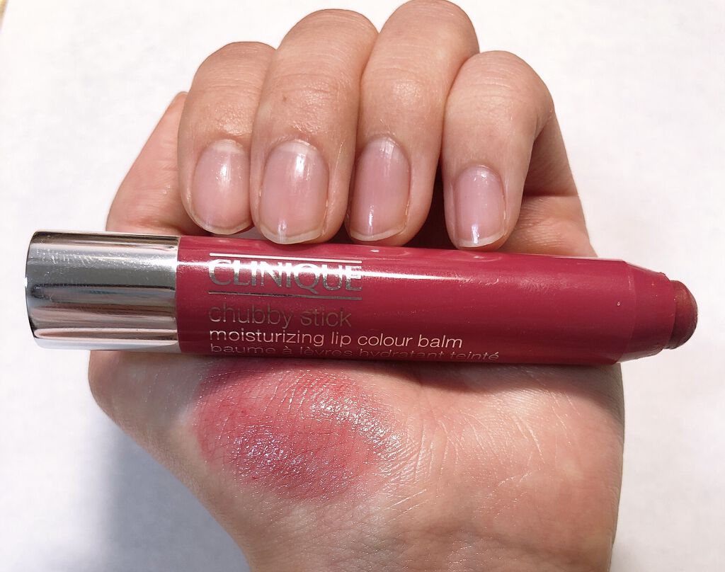 チャビー スティック モイスチャライジング リップ カラー バーム/CLINIQUE/口紅を使ったクチコミ（2枚目）