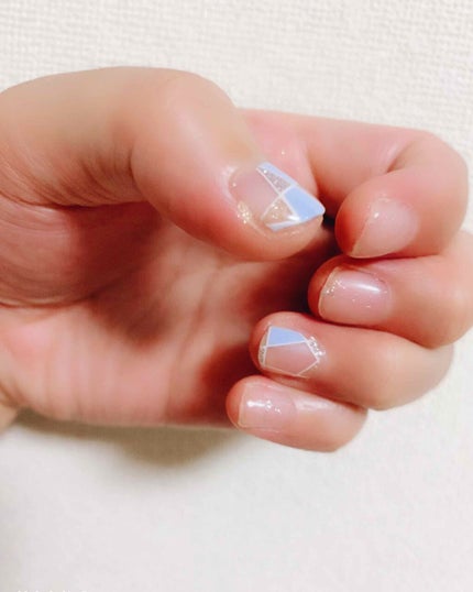 ネイルシール/Qoo10/ネイルシールを使ったクチコミ(1枚目)