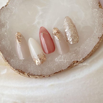 #ネイル,#大人ニュアンスネイル,#ニュアンスネイル,#ジェルネイル,#秋ネイル,#フレンチネイルのネイルデザイン
