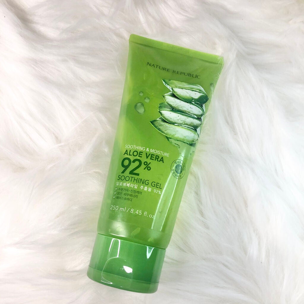 マイルド&モイスチャーアロエジェル/ネイチャーリパブリック/ボディローションを使ったクチコミ(4枚目)