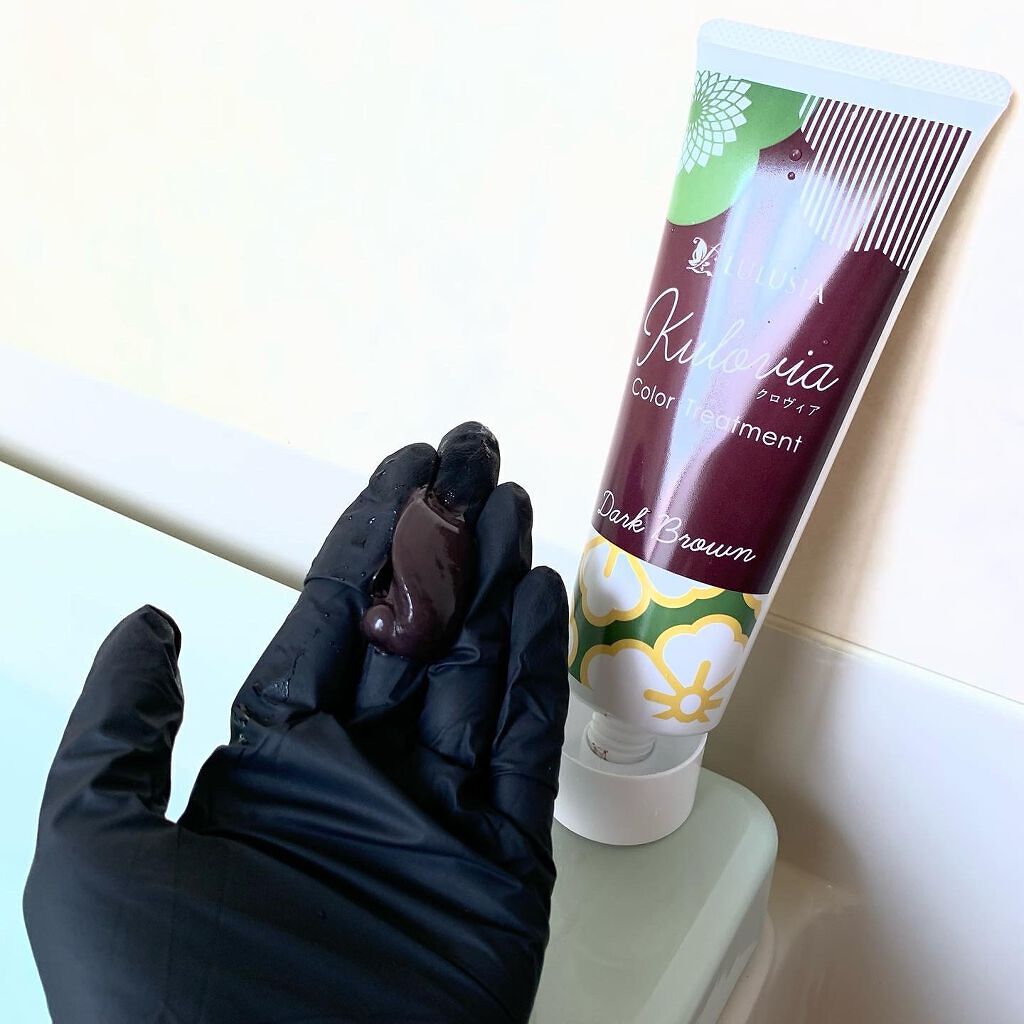 クロヴィア カラートリートメント ダークブラウン/ルルシア/洗い流すヘアトリートメントを使ったクチコミ（3枚目）