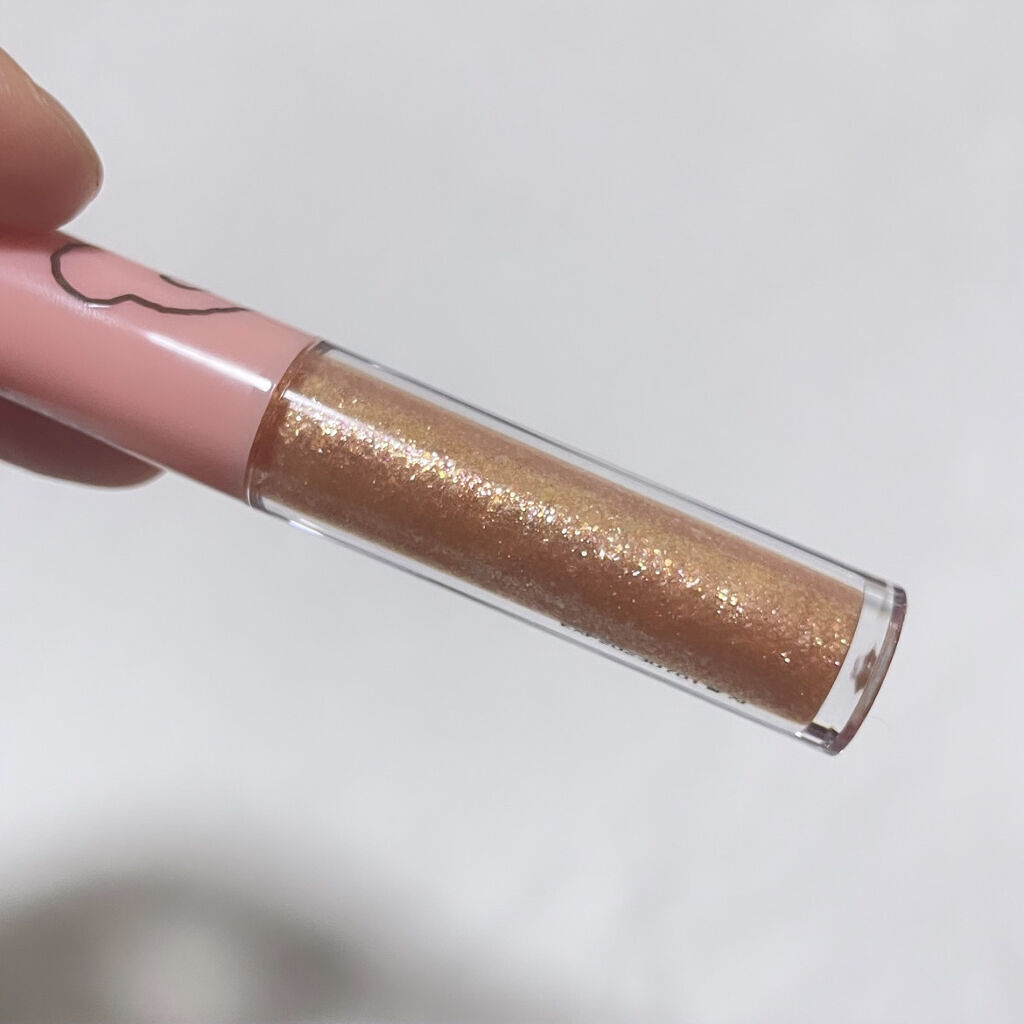 シュガー トゥインクル リキッド グリッター/PERIPERA/グリッターを使ったクチコミ（3枚目）