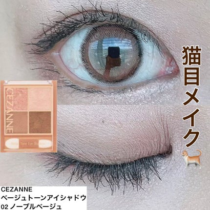ベージュトーンアイシャドウ/CEZANNE/アイシャドウパレットを使ったクチコミ(1枚目)
