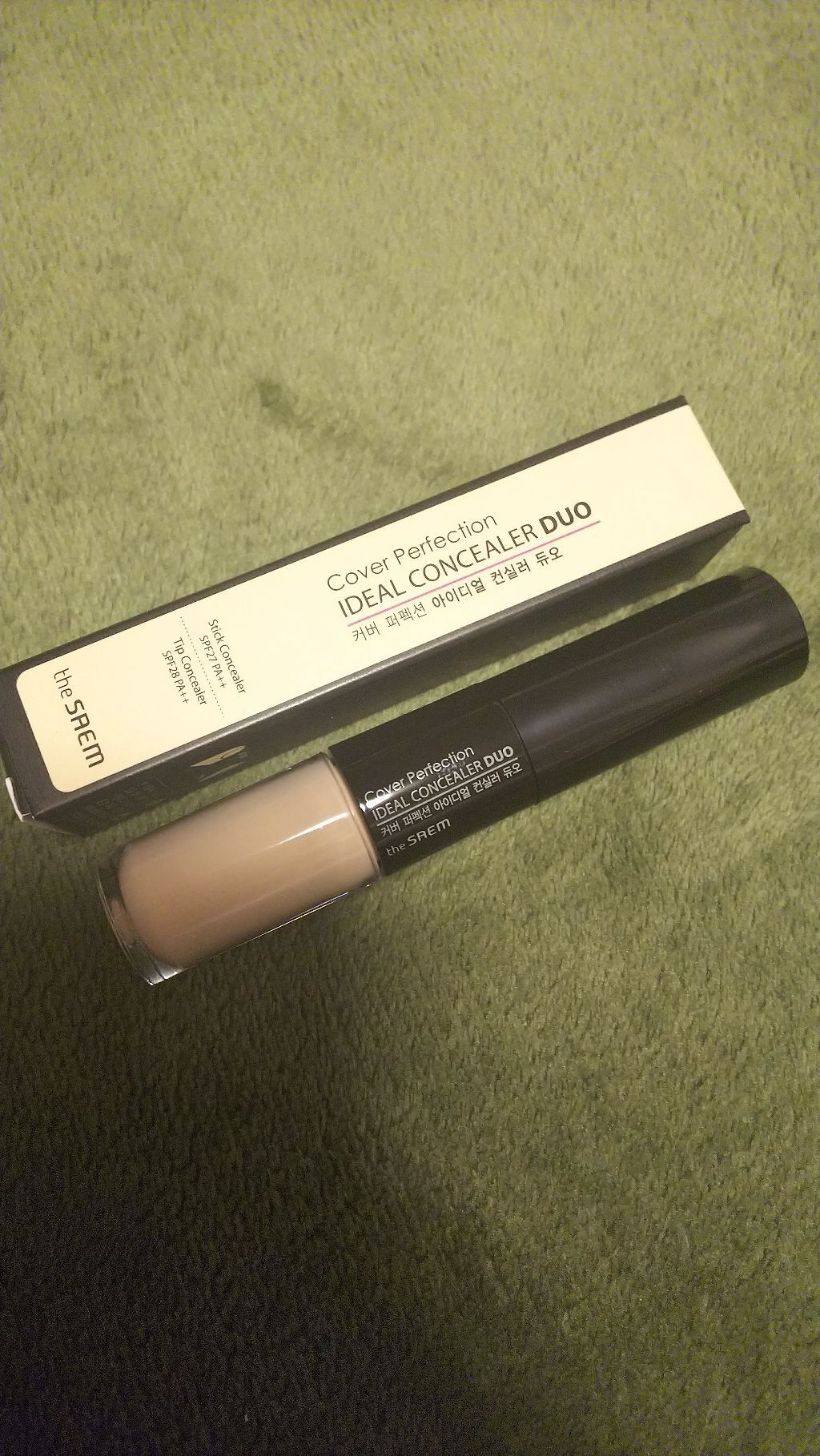 カバーパーフェクション アイディールコンシーラー デュオ/the SAEM/スティックコンシーラーを使ったクチコミ（1枚目）