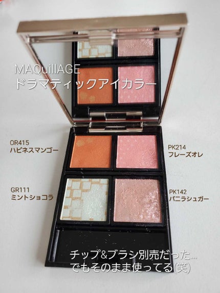 ドラマティックアイカラー (パウダー)/(クリーム)/マキアージュ/アイシャドウパレットを使ったクチコミ(1枚目)