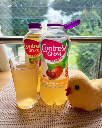 Contrex Green マンゴー&パッションフルーツ グリーンティーフレーバー/コントレックス/ドリンクを使ったクチコミ(2枚目)
