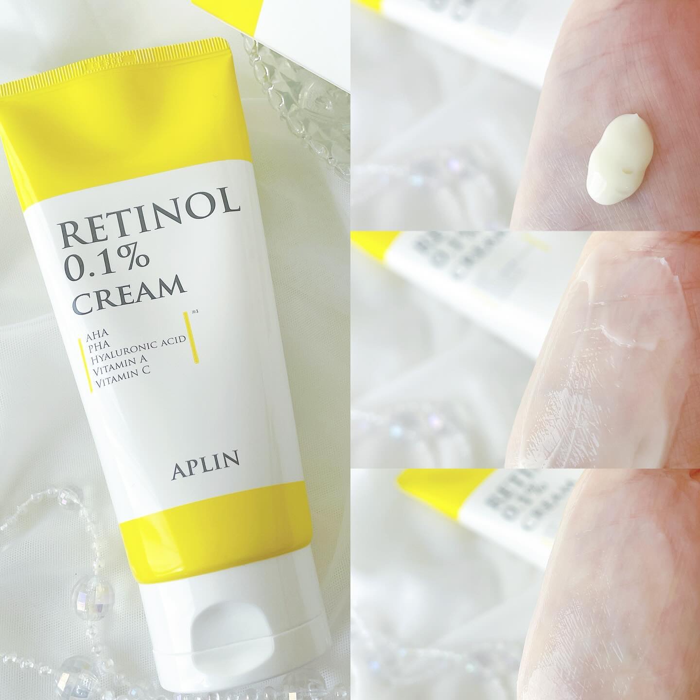 レチノール0.1クリーム/APLIN/フェイスクリームを使ったクチコミ（3枚目）