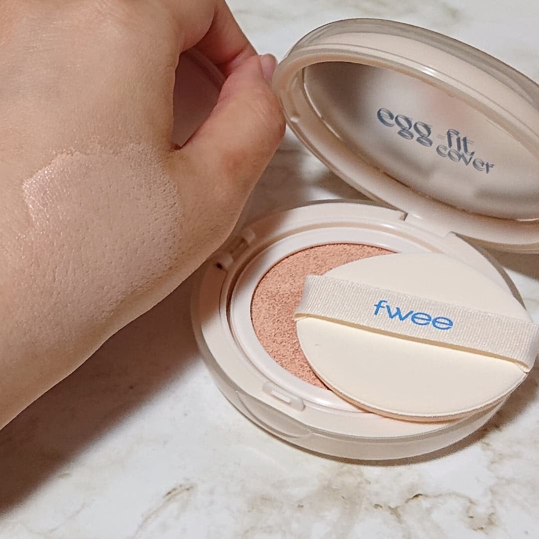 フィー クッションエッグフィットカバー/fwee/クッションファンデーションを使ったクチコミ(1枚目)