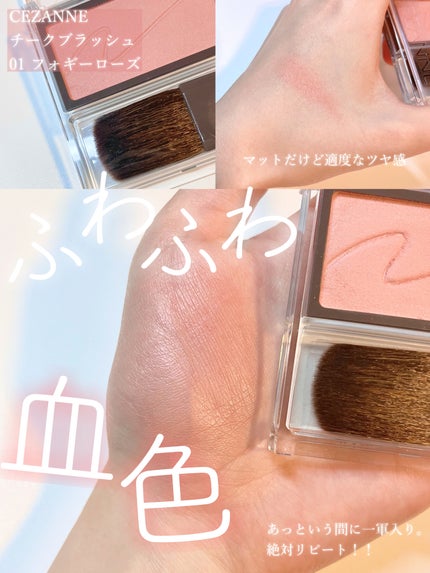 チークブラッシュ/CEZANNE/パウダーチークを使ったクチコミ(1枚目)