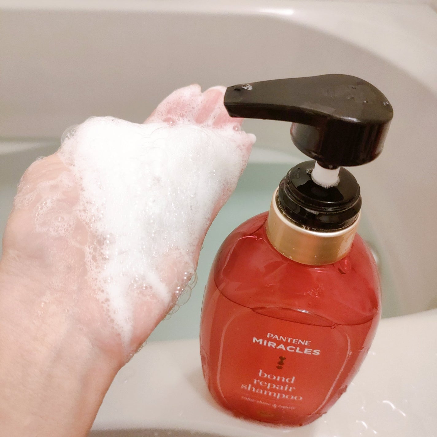 ボンド リペア (カラーシャイン & リペア) シャンプー & トリートメント/パンテーン/市販シャンプーを使ったクチコミ(3枚目)