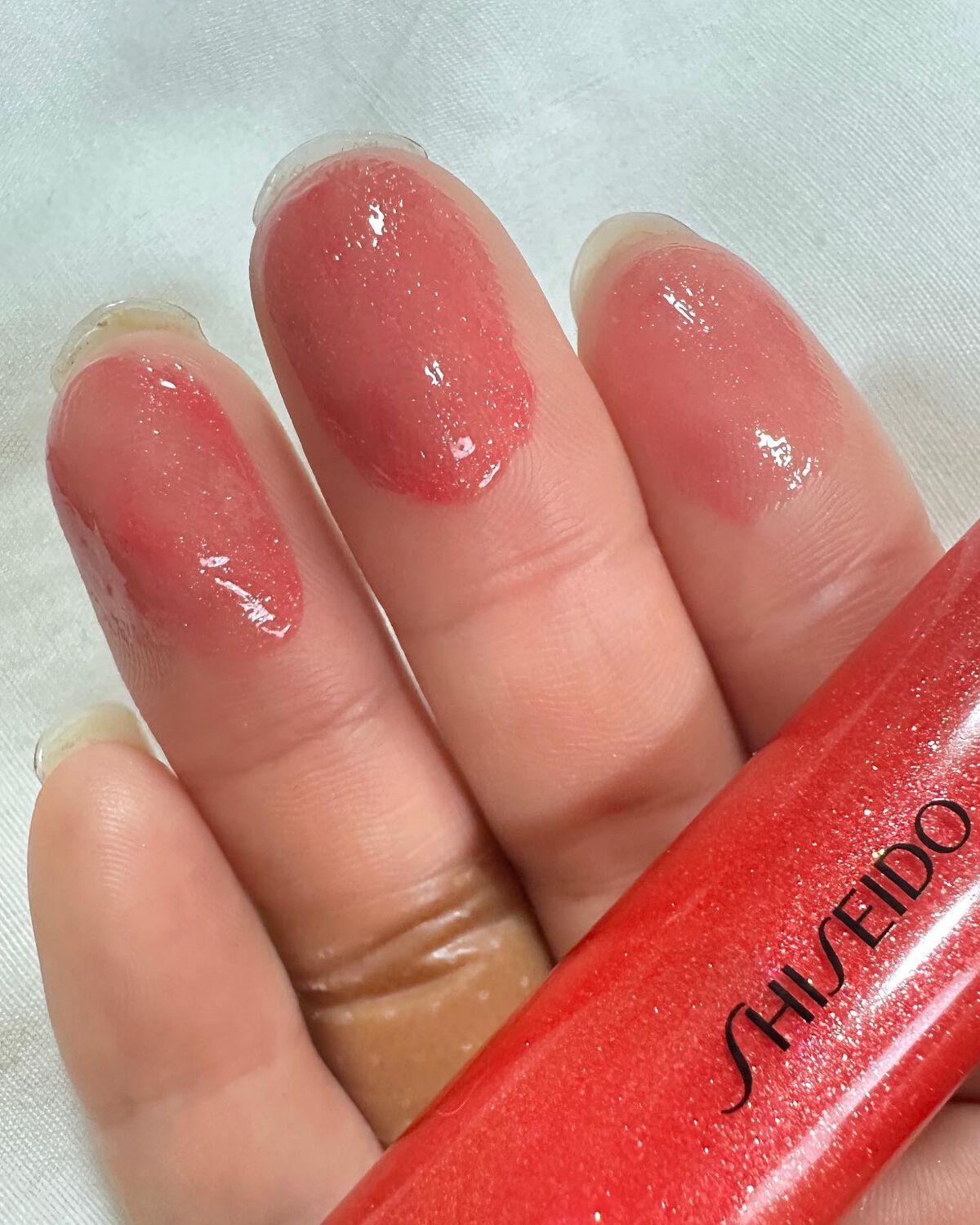テクノサテン ジェル リップスティック 416	Red Shift/SHISEIDO/口紅を使ったクチコミ（3枚目）