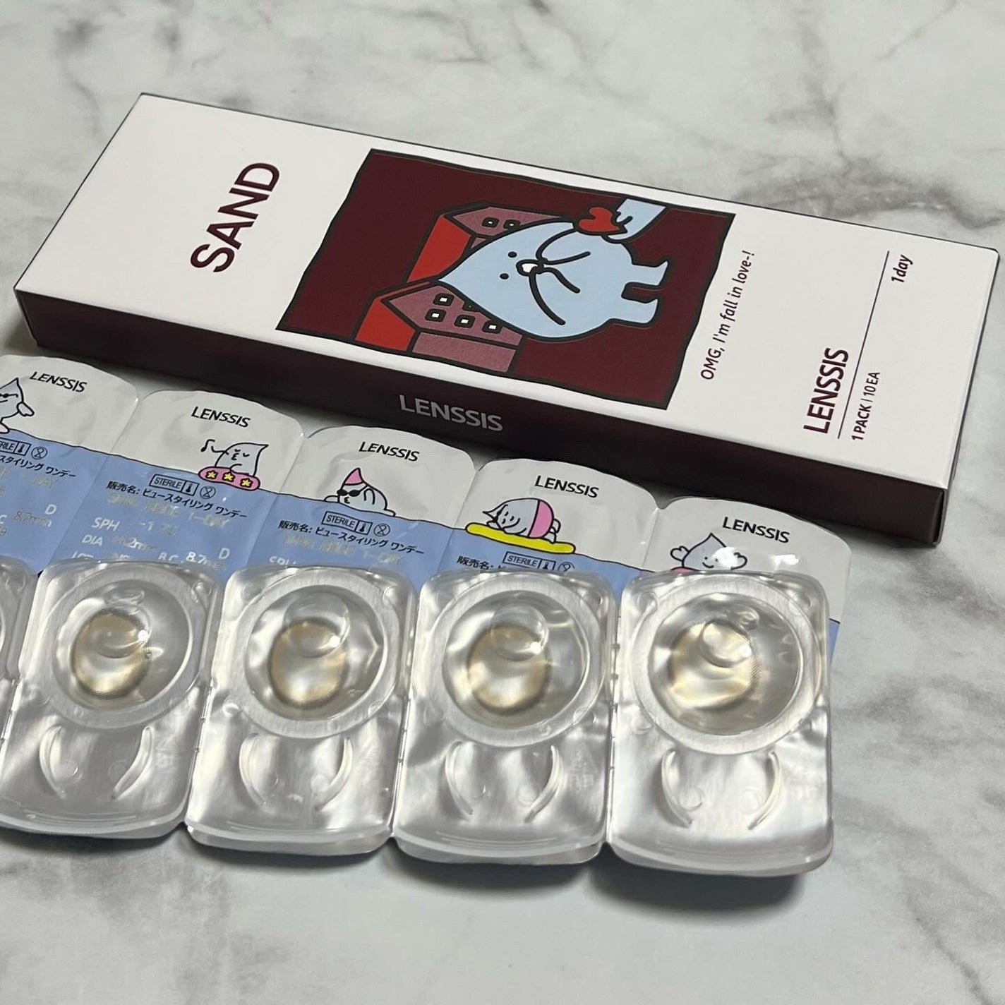 サンドシリーズ/LENSSIS/カラーコンタクトレンズを使ったクチコミ(2枚目)