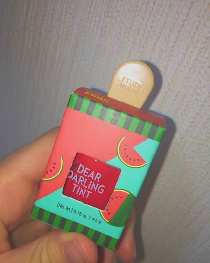 ディアダーリン ウォータージェルティント (アイスティント)/ETUDE/口紅を使ったクチコミ(1枚目)