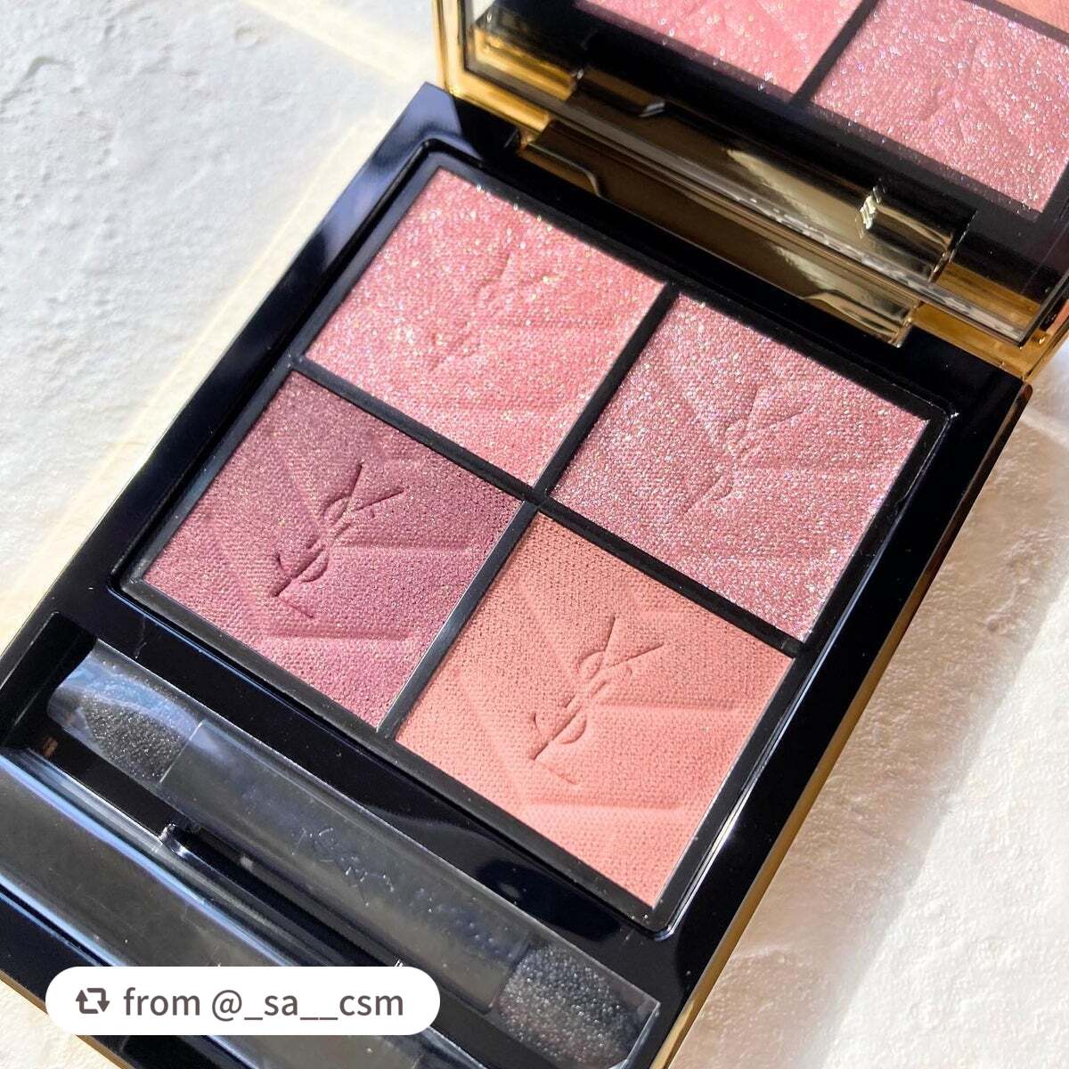 クチュール ミニ クラッチ/YVES SAINT LAURENT BEAUTE/アイシャドウパレットを使ったクチコミ(2枚目)