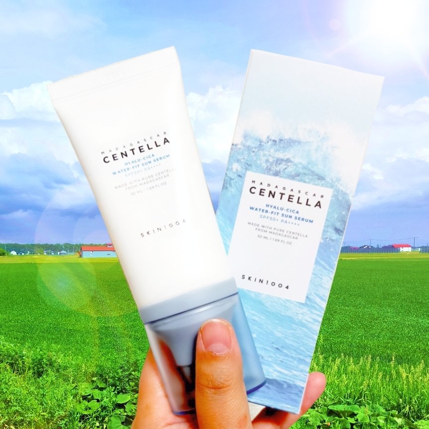 ヒアルーシカ ウォーターフィット サンセラム/SKIN1004/日焼け止めローションを使ったクチコミ（1枚目）