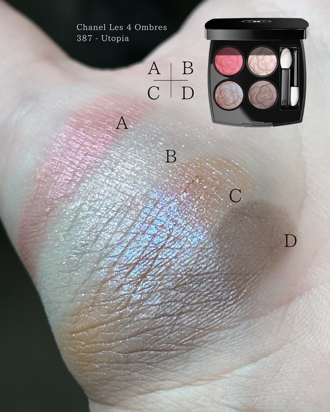 レ キャトル オンブル/CHANEL/アイシャドウパレットを使ったクチコミ(5枚目)